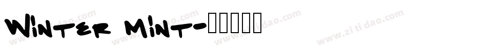 Winter Mint字体转换